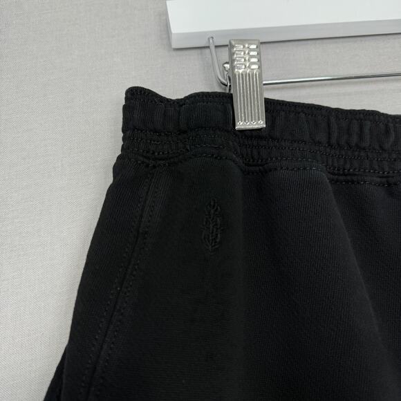Free People Movement Pants Womens Small Black Terry Wide Leg Crop Sweatpants - Picture 7 of 13